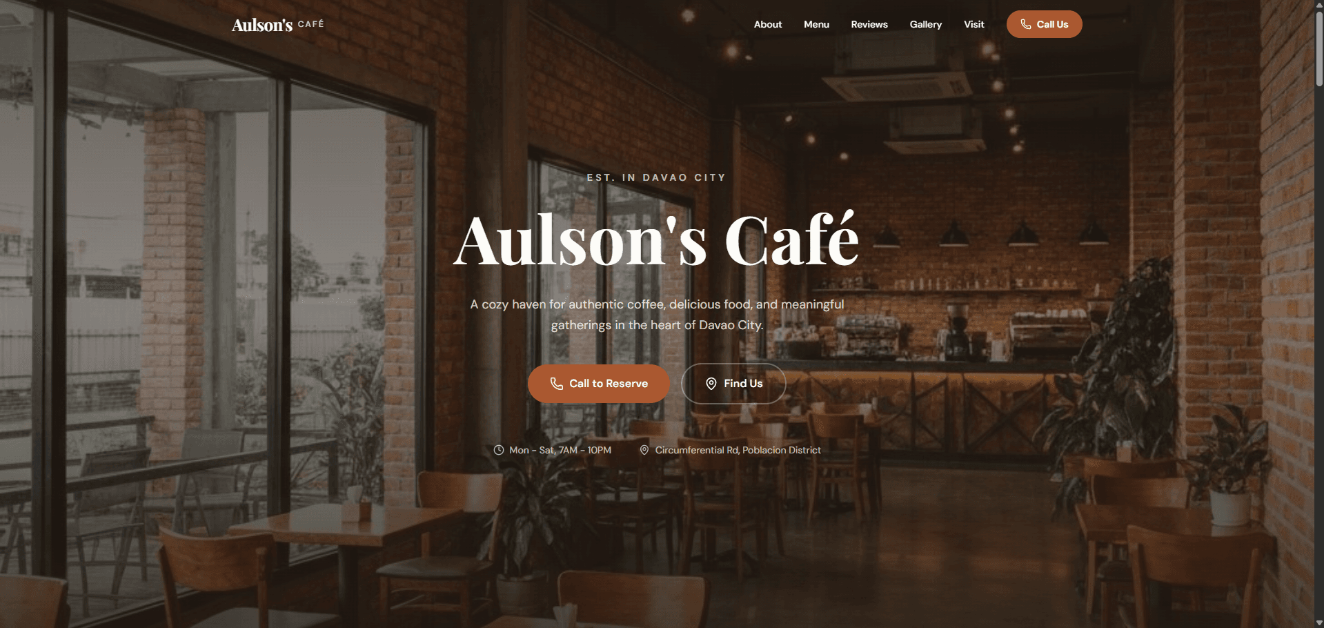 Aulson's Café Demonstration