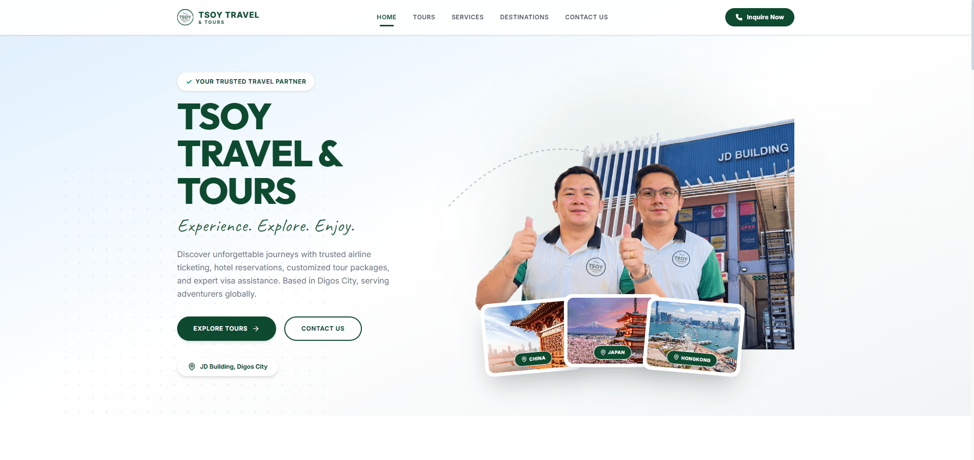 TSOY Travel & Tours Demonstration